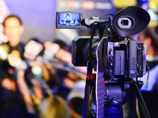 Camera equipment for a professional filming.